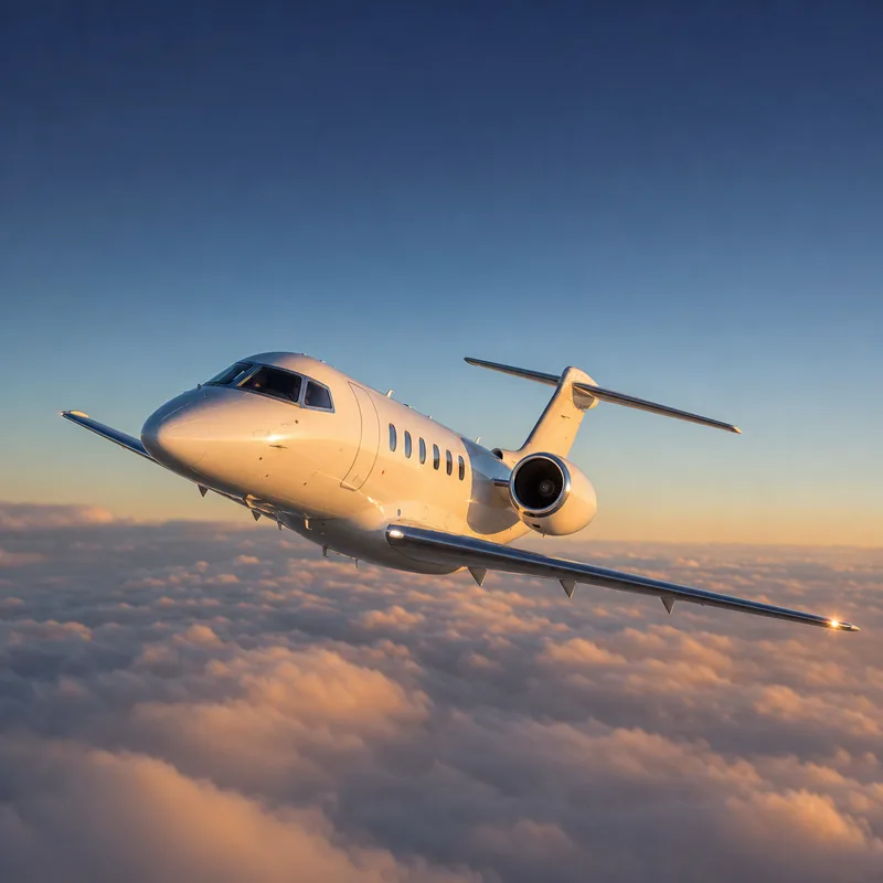 Lentra J300 above the clouds at sunset
