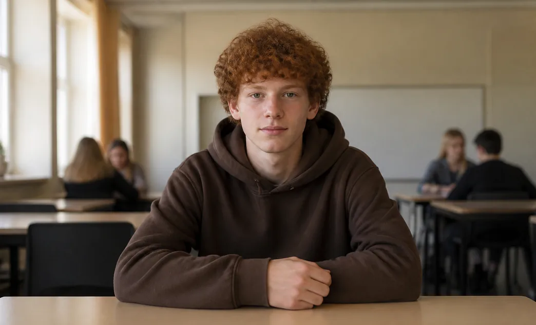 A student in a web design class