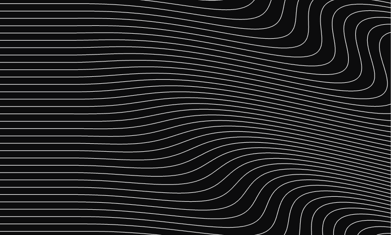 Contour lines stretched out of phase by a delayed response.