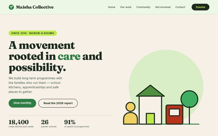 Maisha Collective — case study preview